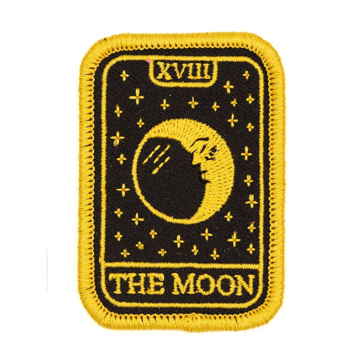 Patch thermocollant brodé Tarot Moon pour la vente par These Are Things