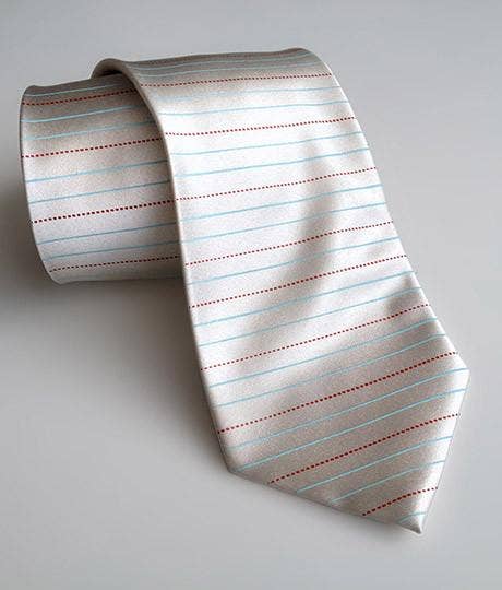 Cyberoptix Tie Lab - Wholesale Necktie - Men's - Elementary Penmanship Silk Necktie0