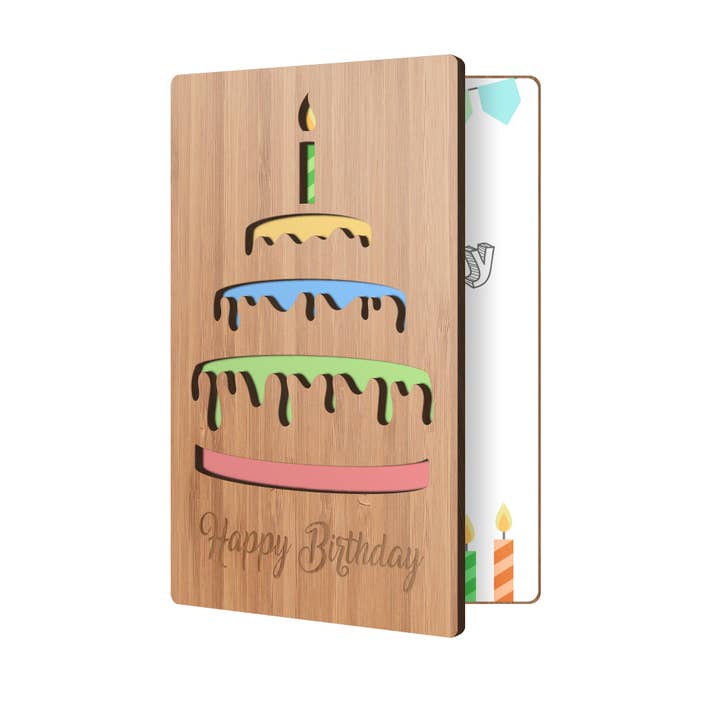 Birthday Cake Frosting Birthday Card for wholesale by Heartspace Cards