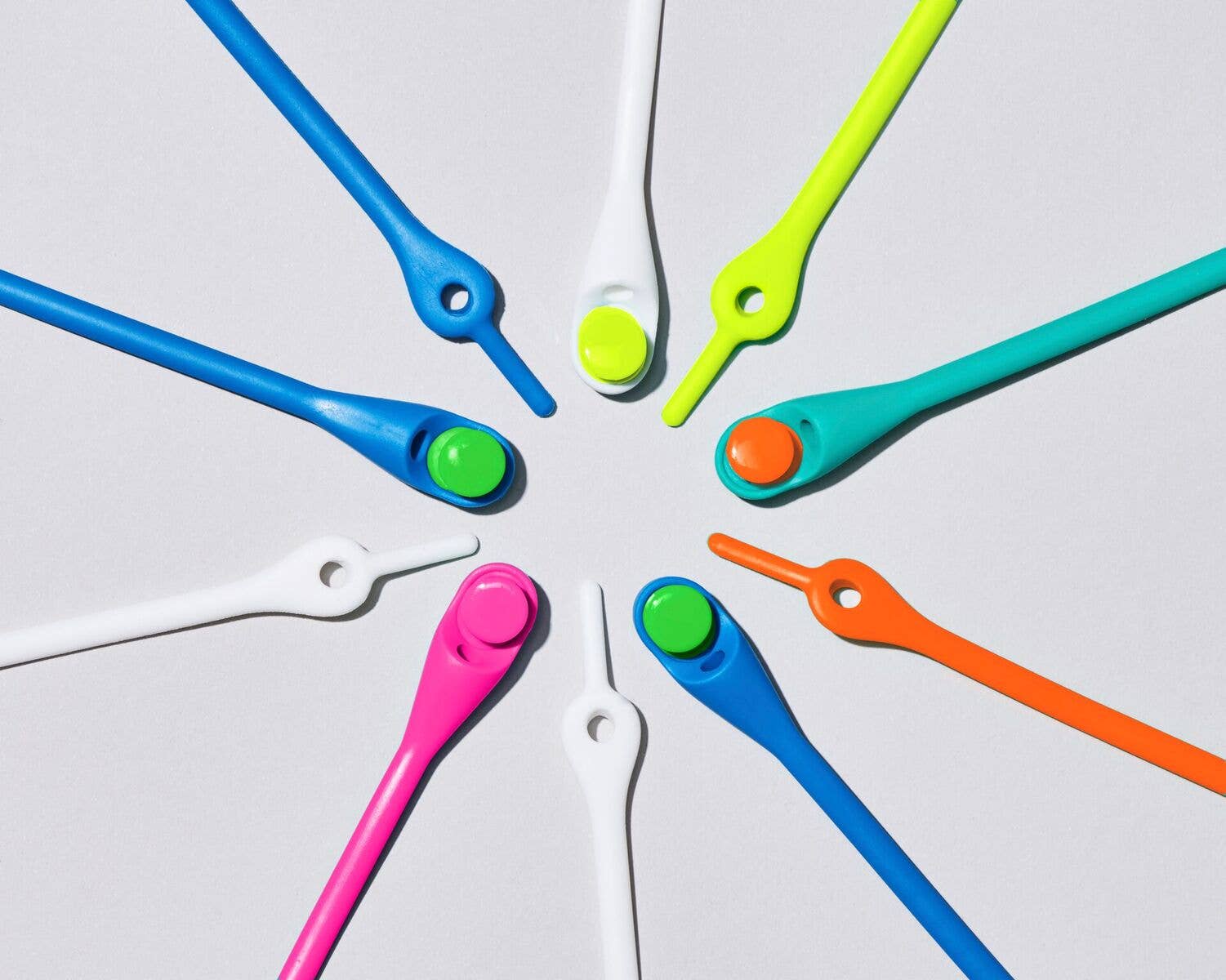 HICKIES - Wholesale Shoelaces - Kids & Baby - HICKIES Kids Neon Rainbow1