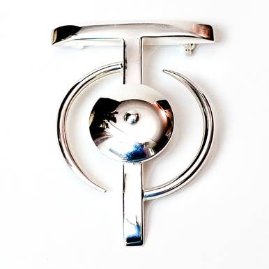 Silver Ying Yang knäppstift för wholesale av Bisjoux