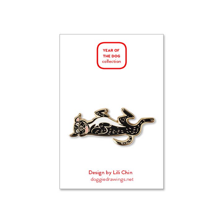 Doggie Drawings - Wholesale Lapel Pin/Button - Pit Bull Dog Enamel Pin1