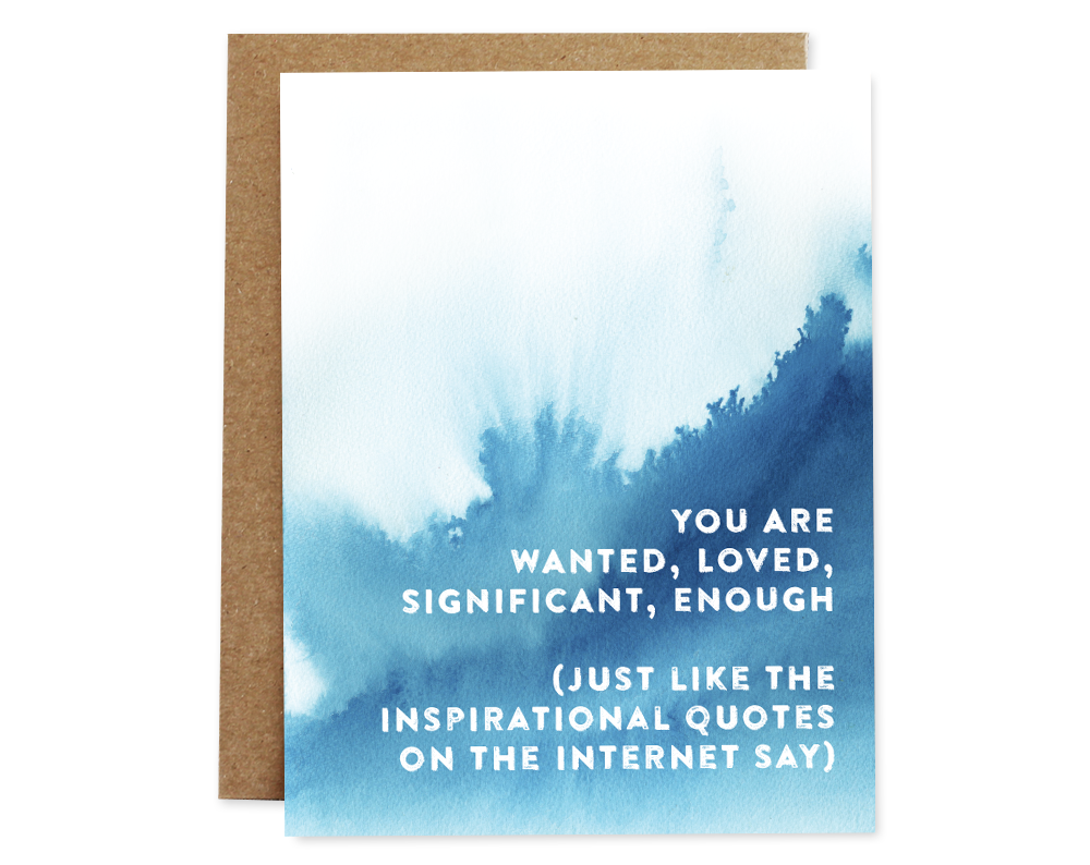 Rhubarb Paper Co. - Wholesale Love Card - Inspirational Quotes Card of Compassion0