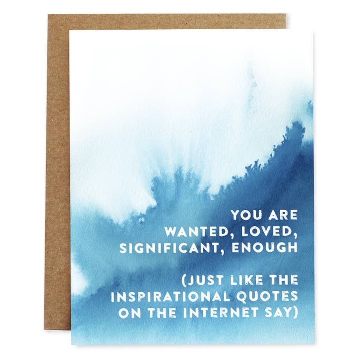 Rhubarb Paper Co. - Wholesale Love Card - Inspirational Quotes Card of Compassion