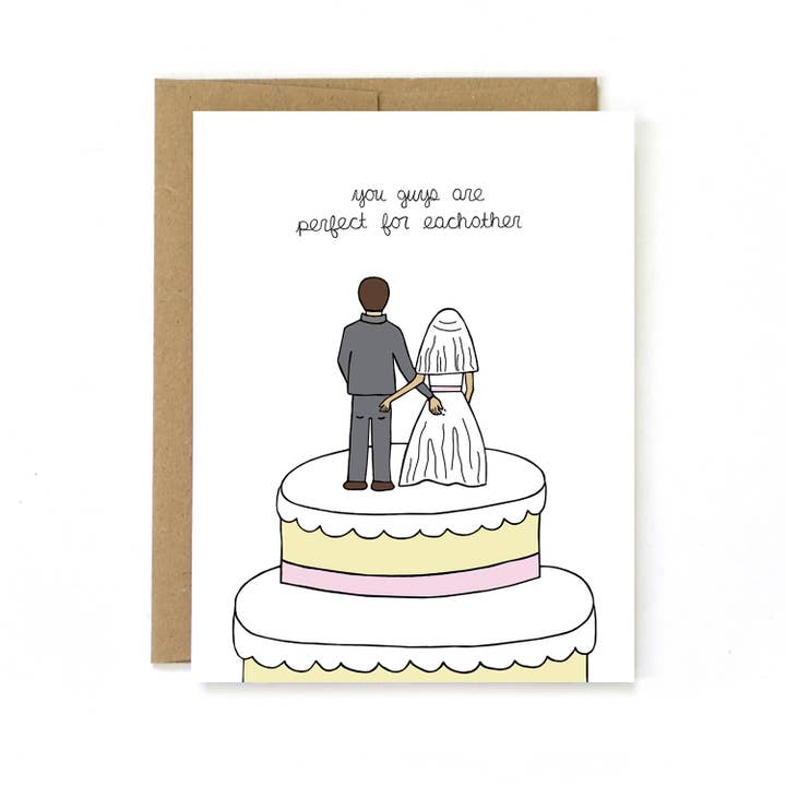 Unblushing – wholesale Wedding card – Wedding Congratulations Card - Cake Toppers