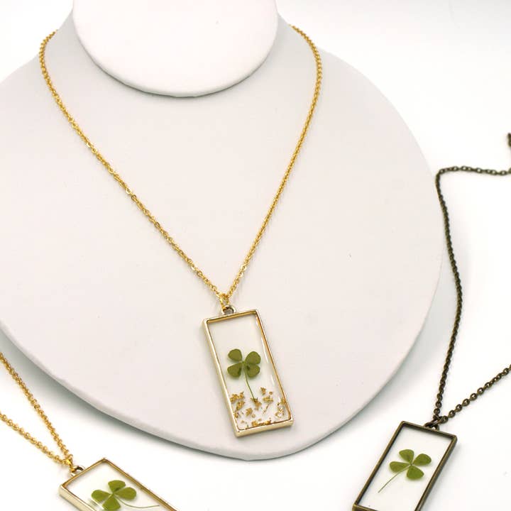 The Pretty Pickle - Vendita all'ingrosso Collana con ciondolo/pendaglio - Collana Quadrifoglio - Bronzo Antico2