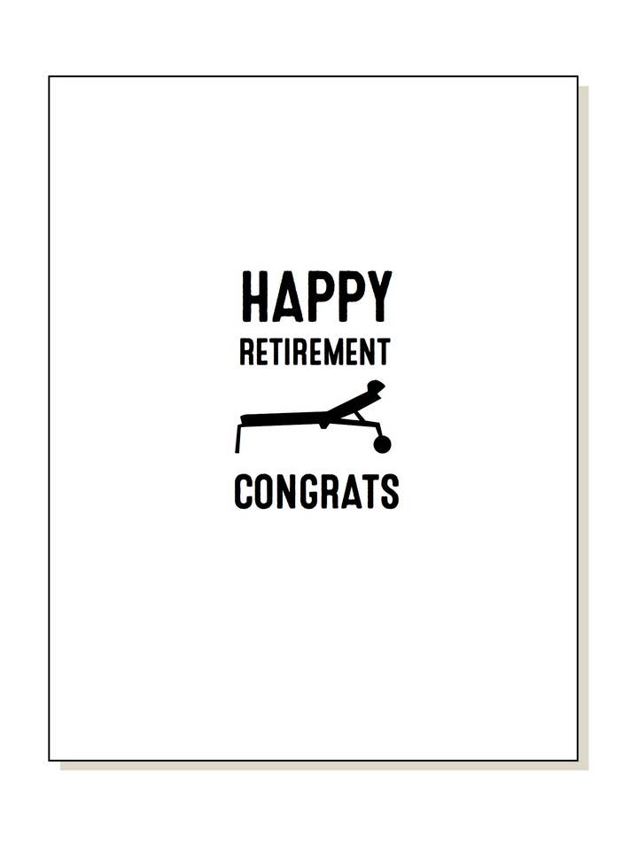 Pensionering Congrats Card for engroshandel hos jack + ella paper