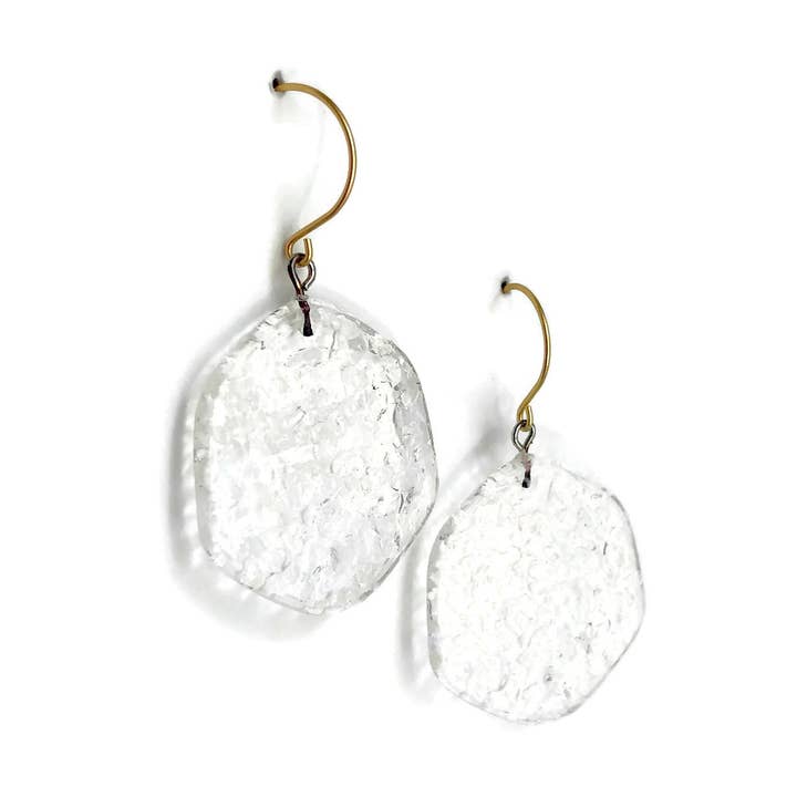 Leetie Lovendale - Vente Boucles d'oreilles pendantes - Boucles d'oreilles pendantes Lucite en verre teinté transparent2