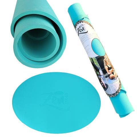 Woombie - Wholesale Yoga Mat - OvalZenStands Meditation/ Yoga Mats & Social Distancing Cues6
