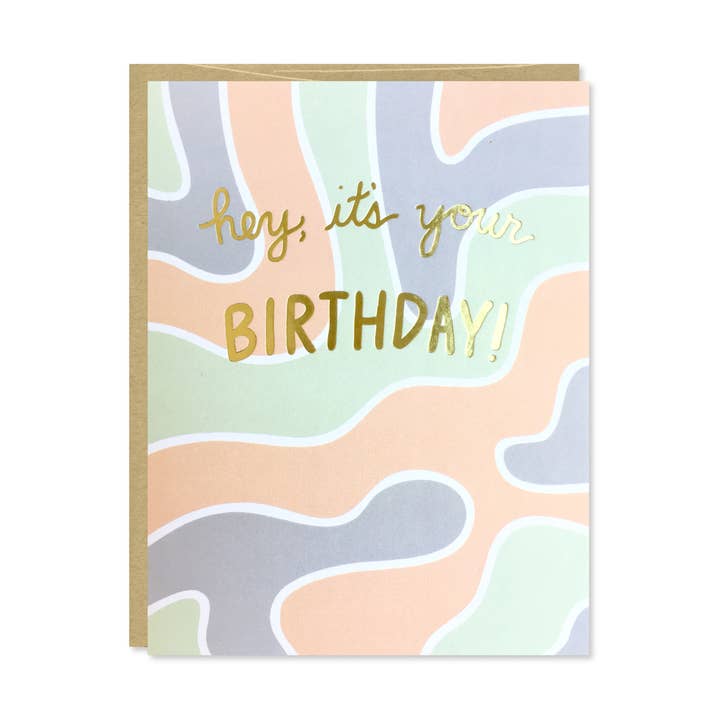 It's Your Birthday Gold Foil Card for wholesale by Row House 14