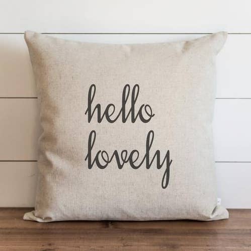 Porter Lane Home - Wholesale Throw Pillow Cover - Hello Lovely Pillow Cover0