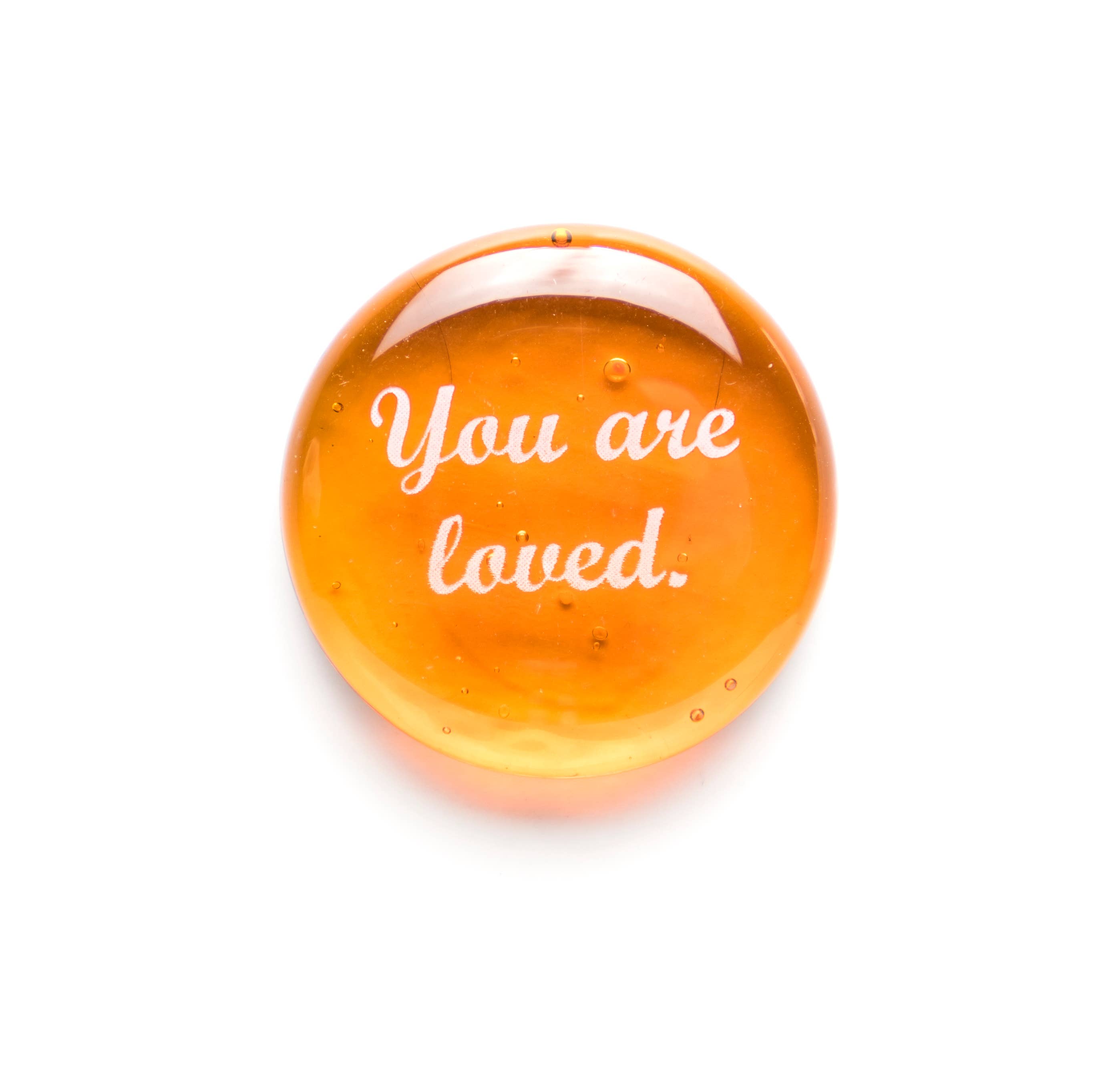 Lifeforce Glass, Inc. - Wholesale Keepsake Coin/Token - Encouragement Assortment, 100 Glass Positivity Word Stones8