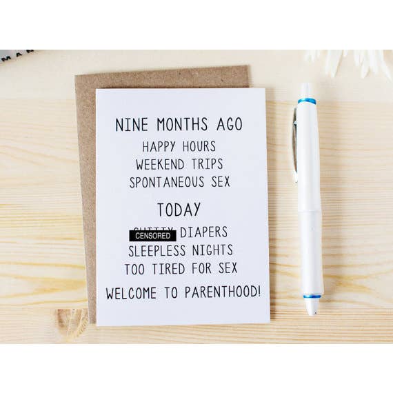 Kort för nio månader sedan för wholesale av Honest AF Cards