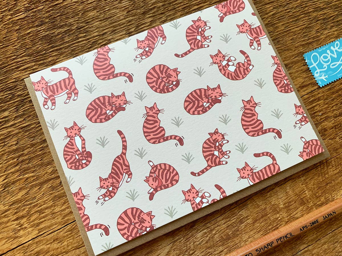 Noteworthy Paper & Press - Wholesale Everyday Greeting Card - Cat Pattern Card4