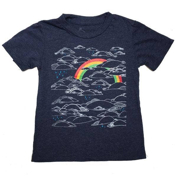 Barn Ljung Navy Regnbåge Tee för wholesale av Animal Instincts