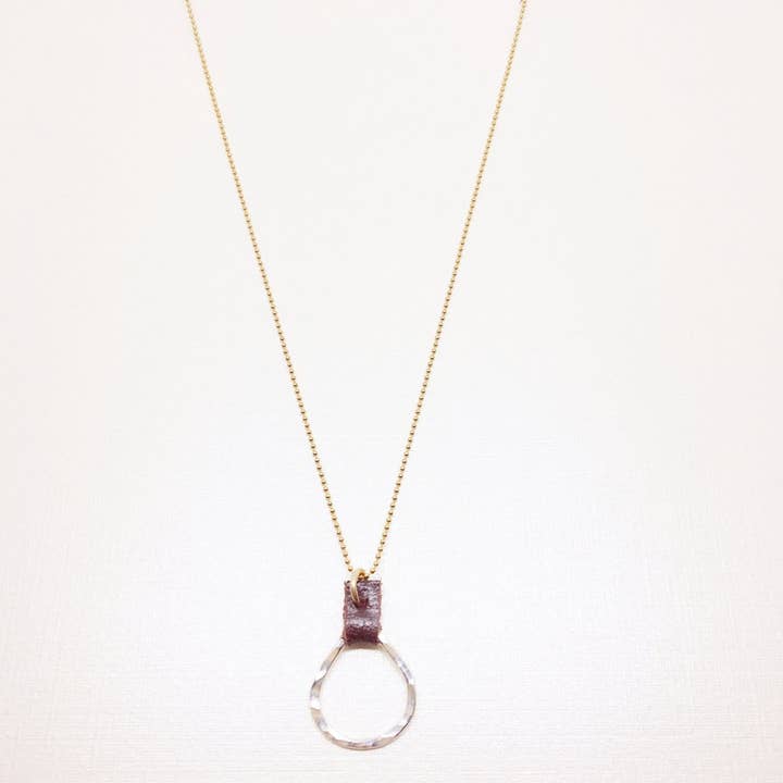 Devon Dowd Designs - Wholesale Pendant/Charm Necklace - Extra Small Teardrop & Leather1