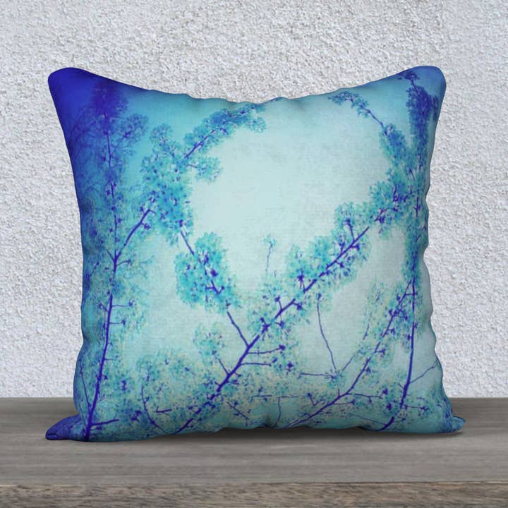 "Blue Spring" Pillow Case I for wholesale by Menen Pictures Shop