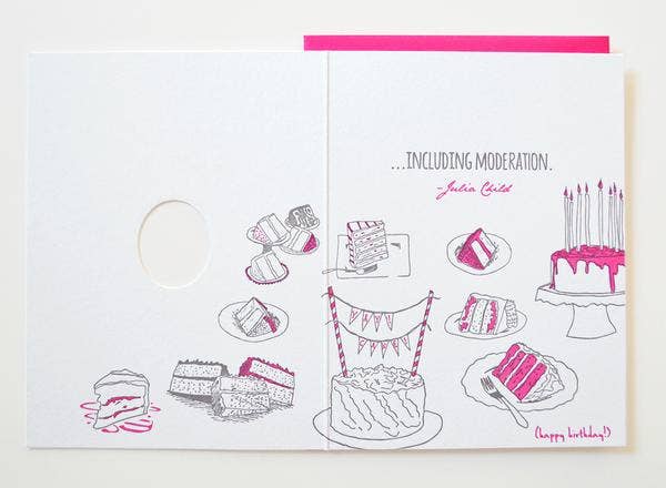 Wild Ink Press - Wholesale Birthday Card - Everything In Moderation | Birthday Greeting Cards2