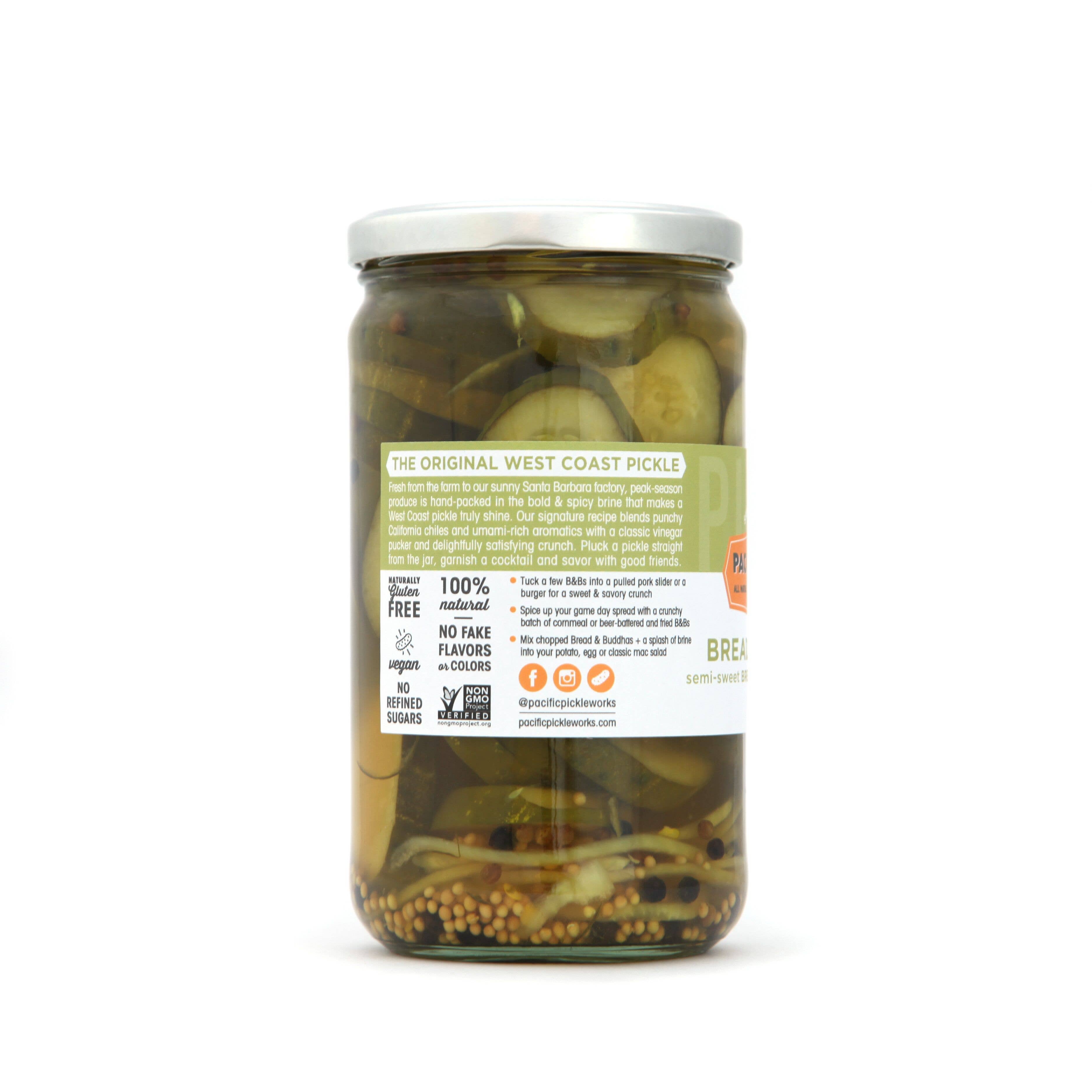 Pacific Pickle Works - Wholesale Pickled Vegetables - Bread and Buddhas - Semi-sweet Bread & Butter Style Pickles2