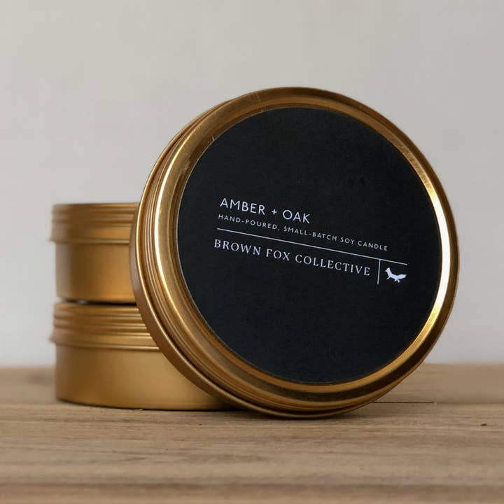 4oz Ambra +Rovere per la vendita all'ingrosso da parte di Brown Fox Collective