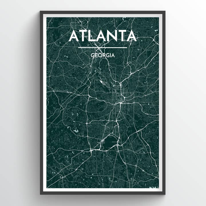 Atlanta City Carte pour la vente par Point Two Design Group