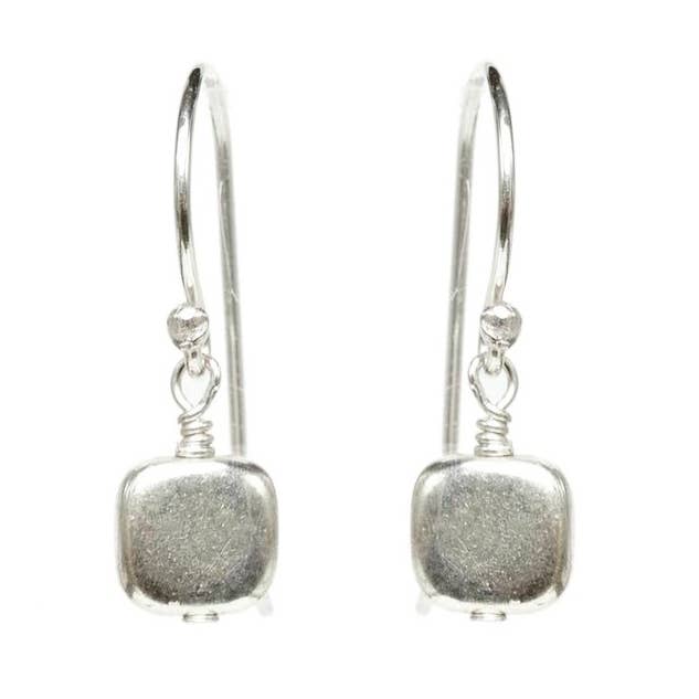 Gold - Small Square Nugget Earrings for wholesale by Alicia Marilyn Designs