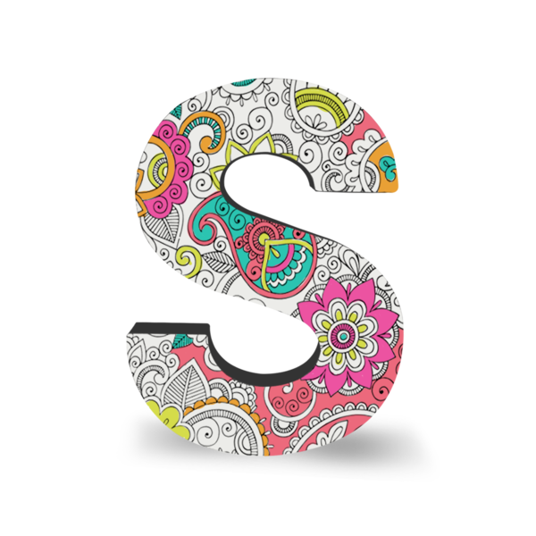 coexs novelty - Wholesale Coloring Book - Adult - Color Joy Letter S1