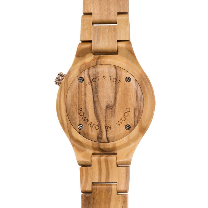 HOT&TOT - Wholesale Wrist Watch - Unisex - TAYGA | Wood watch | White Marble | Sustainable | Rose gold4