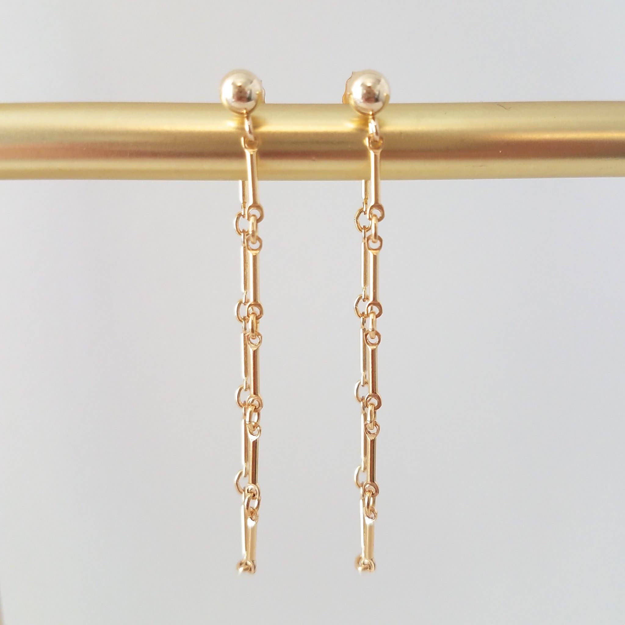 MissElenious Jewelry - Wholesale Dangle Earrings - Bar Loop Earrings2