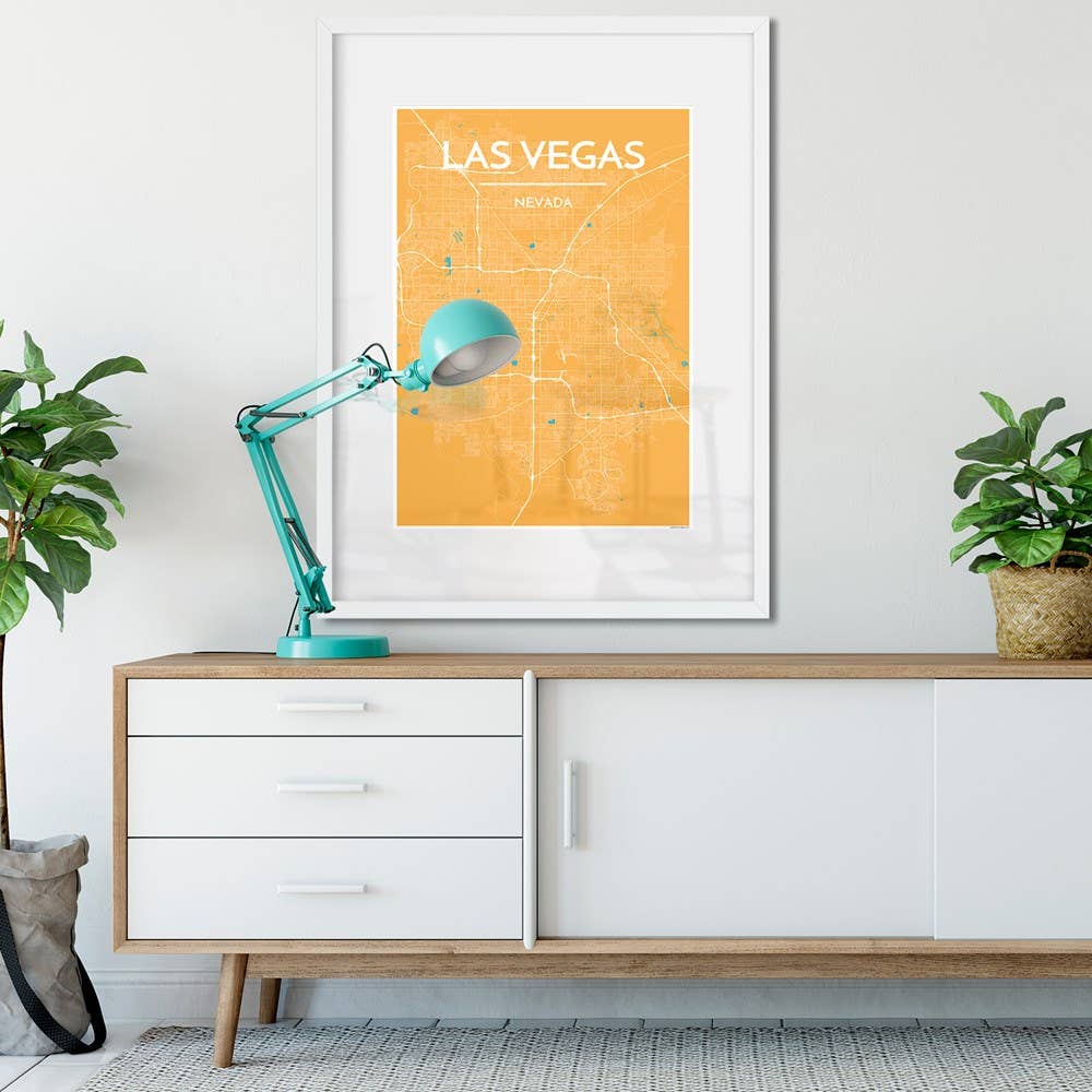 Point Two Design Group - Wholesale Art Print - Las Vegas City Map2