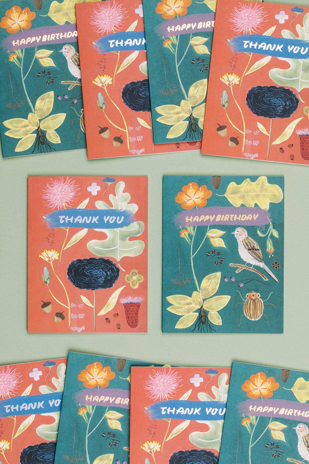 Small Adventure - Wholesale Thank You Card - Floral Specimen Thank You Card1