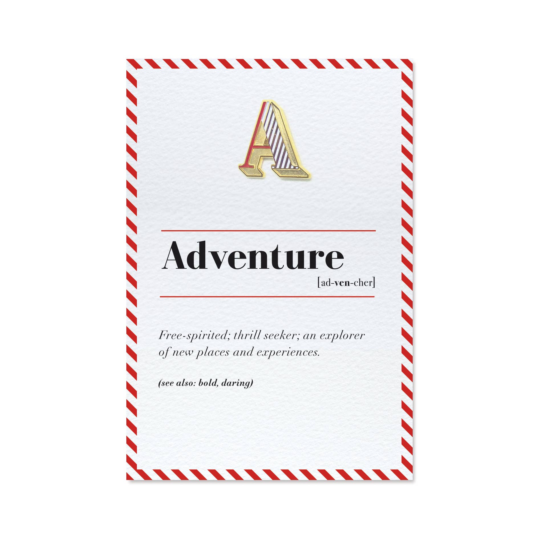 PAPERSELF - Wholesale Brooch - Pin Badge Card - A / Adventure1