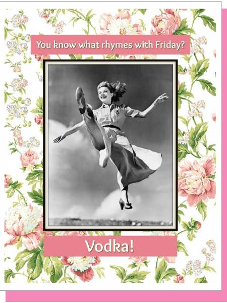 Vodka! Everyday Card for wholesale by Ümlaut Brooklyn