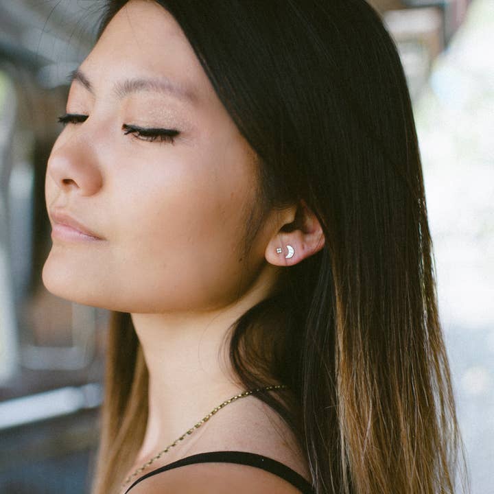 Ivy & Gold Handcraft - Wholesale Stud/Post Earrings - Four Bead Stud Earrings1