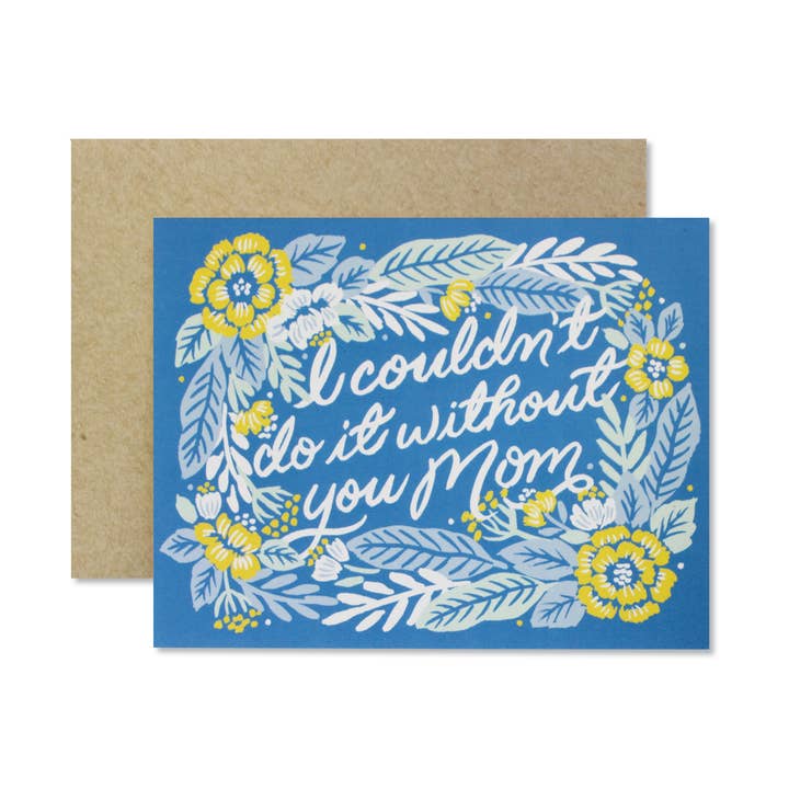 Without Mom Card for wholesale by Wild Hart Paper