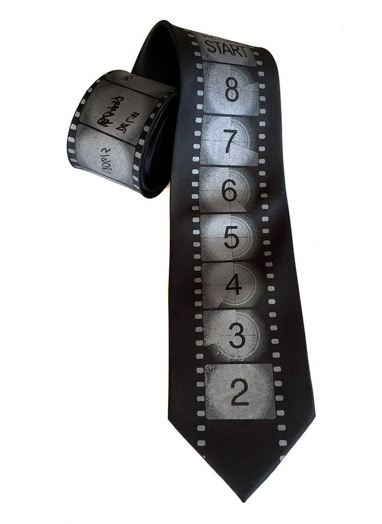 Cyberoptix Tie Lab - Wholesale Necktie - Men's - Movie Film Necktie. Academy Film Leader Tie3