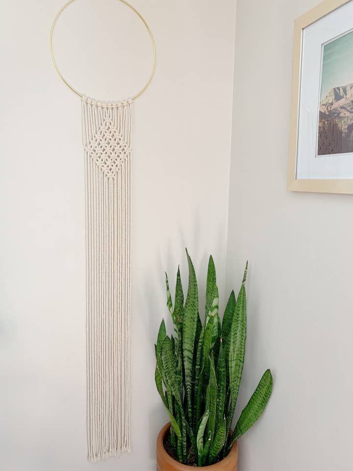 Paloma Macrame-wandophanging voor wholesale door Knotty Red Fox Macrame