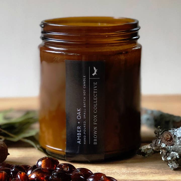 9oz Amber + Oak for wholesale by Brown Fox Collective