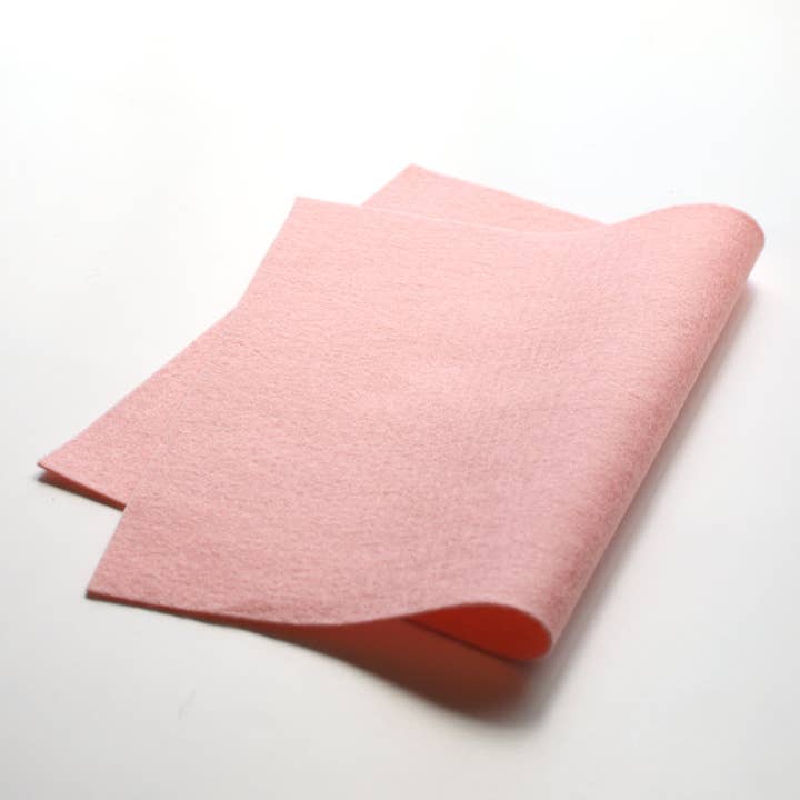 100% French Peach Wool Felt for wholesale by Eva Blake’s Makery