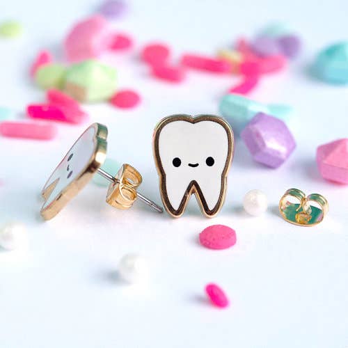 LuxCups Creative – wholesale Stud/post earrings – Teeth Earrings1