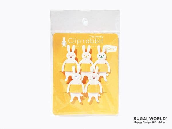 SUGAI WORLD - Wholesale Paperclip - Clip Family Paperclip/Bookmark - White Rabbit0
