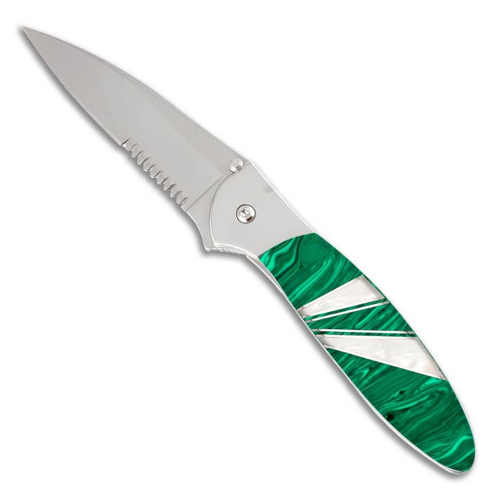 Santa Fe Stoneworks - Vente Couteau de poche/étui - Kershaw Couteau à bijoux poireaux - Combo