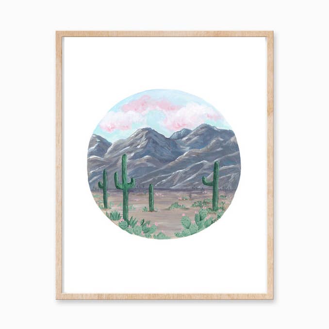 Desert Art Print 8X10 for wholesale by Katelyn Morse Art
