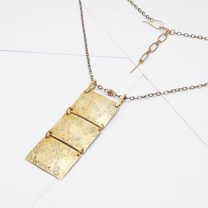 Emissary Necklace - Brass for wholesale by From The Reliquary
