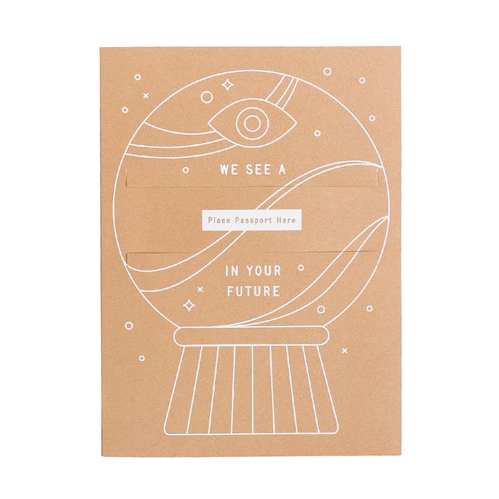 Tarjeta de felicitación «Future» pasaporte para venta al por mayor de Letterfolk