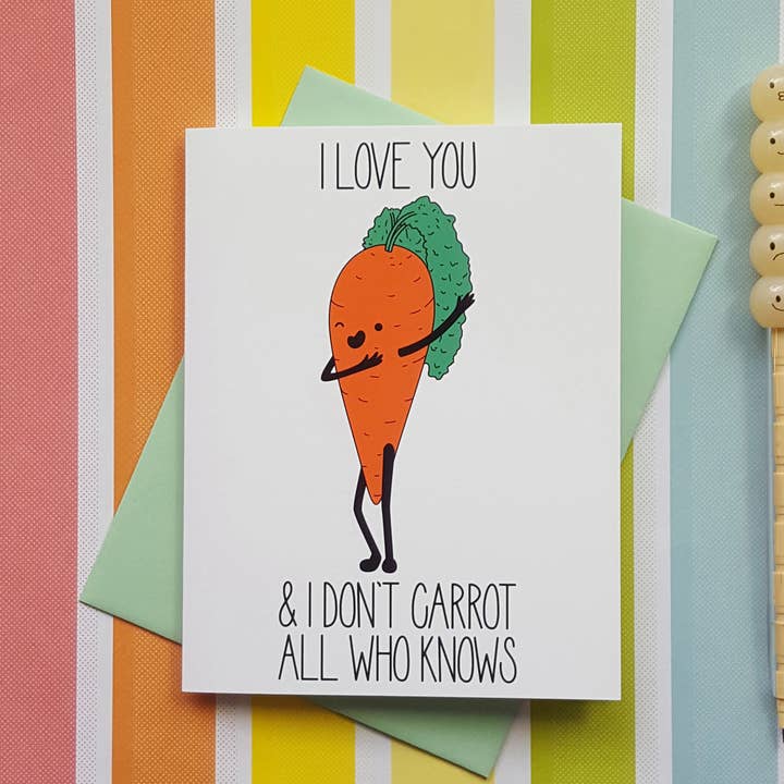 Carrot Love Card for wholesale by These Things