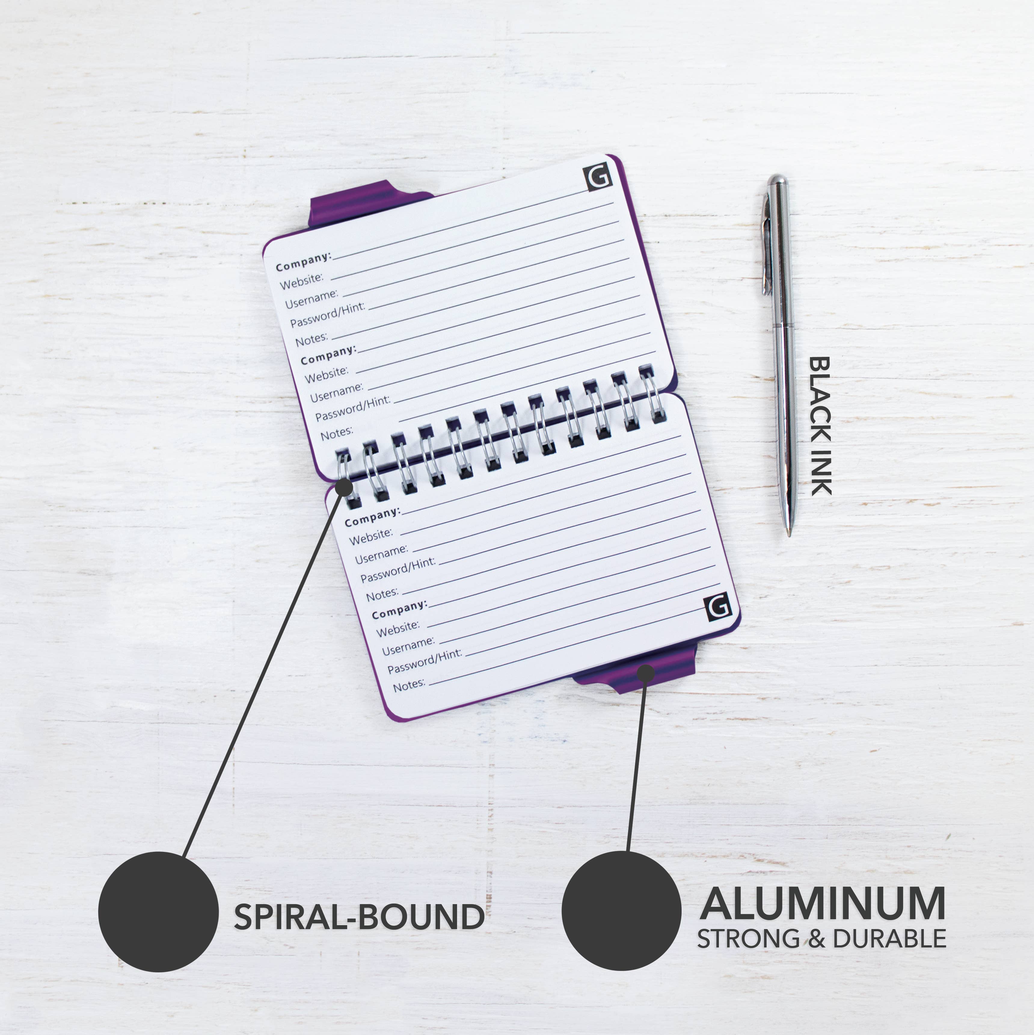 Wellspring – Großhandel Notizblöcke – Passwortbuch - Mulberry2