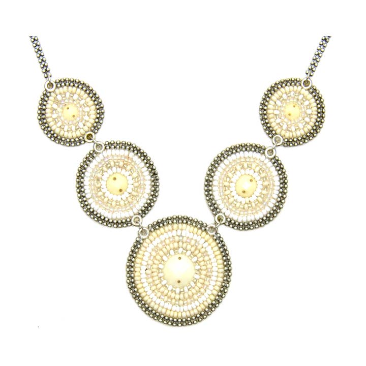 Seed Bead Necklaces White for wholesale by Erik & Mike