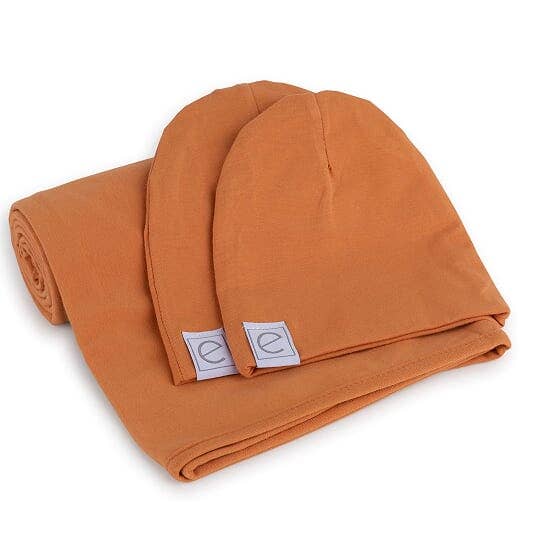 Ely’s & Co. - Wholesale Swaddle Set - Baby - Jersey Swaddle Blankets with 2 Baby Hats (variations)2
