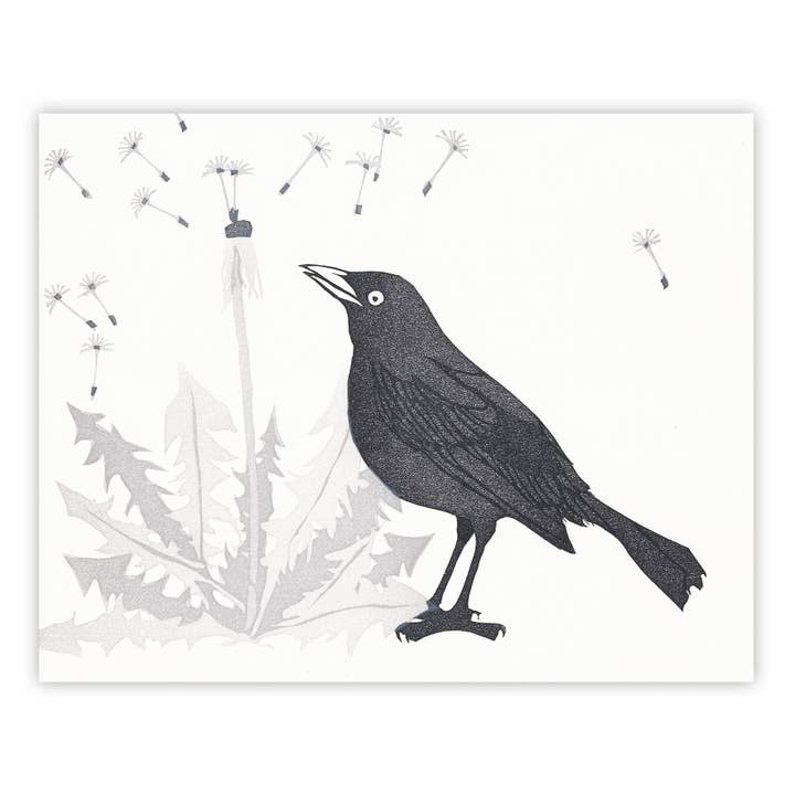 To The Wind Grackle 8x10 Print for wholesale by Burdock & Bramble